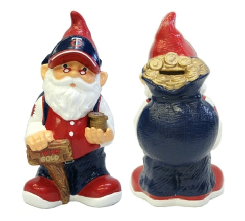 Minnesota Twins Garden Gnome Coin Bank 