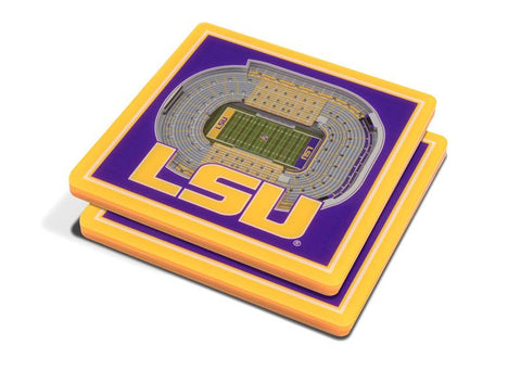 NCAA LSU Tigers 3D StadiumViews Coasters