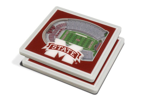 NCAA Mississippi State Bulldogs 3D StadiumViews Coasters