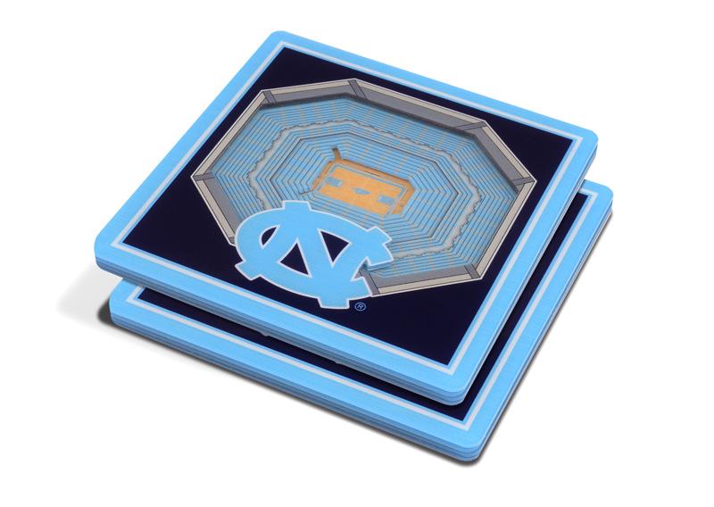 NCAA North Carolina Tar Heels 3D StadiumViews Coasters