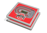NCAA Ohio State Buckeyes 3D StadiumViews Coasters