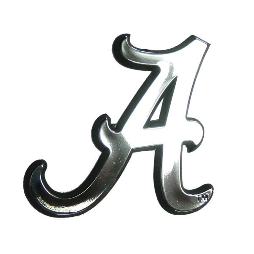 Alabama Crimson Tide Auto Emblem Silver