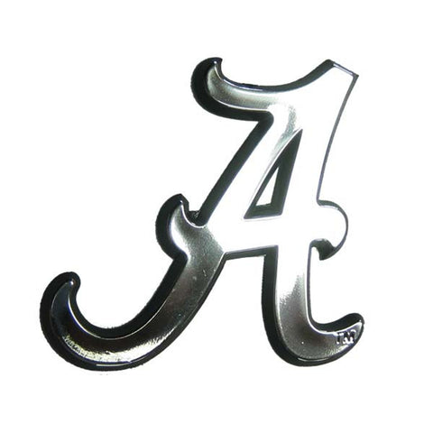 Alabama Crimson Tide Auto Emblem Silver