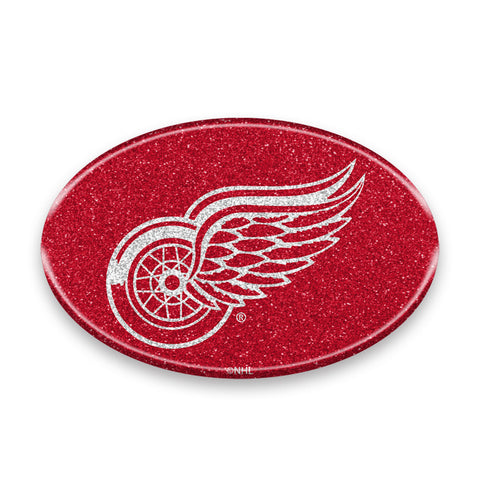Detroit Red Wings Auto Emblem Oval Color Bling