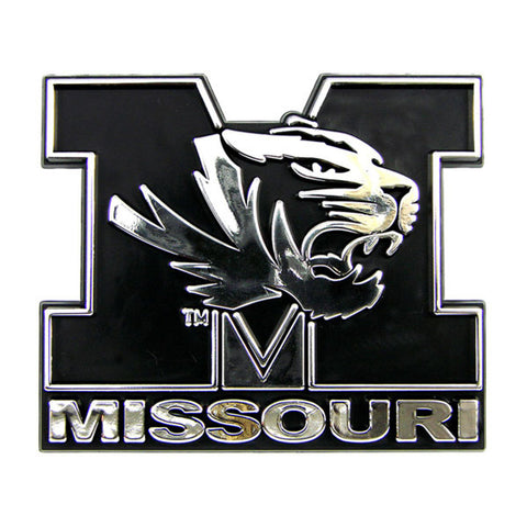 Missouri Tigers Auto Emblem Silver