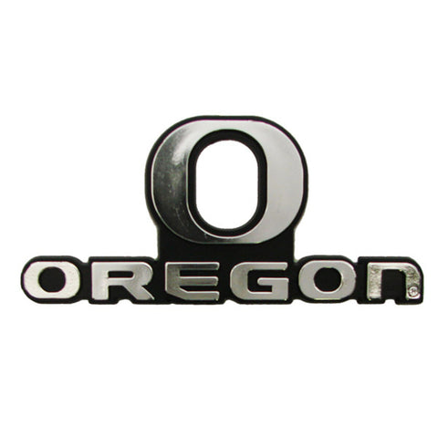 Oregon Ducks Auto Emblem Silver