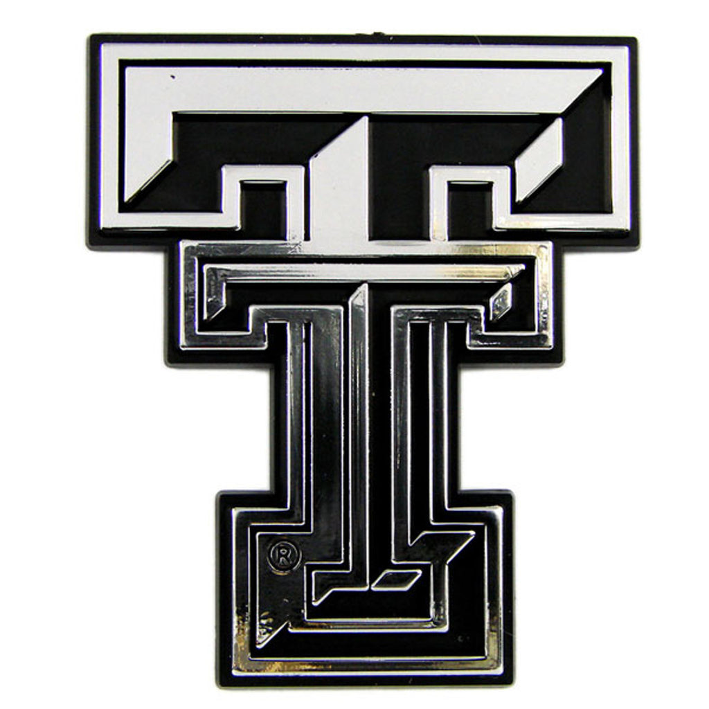 Texas Tech Red Raiders Auto Emblem Silver