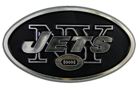 New York Jets Auto Emblem Silver