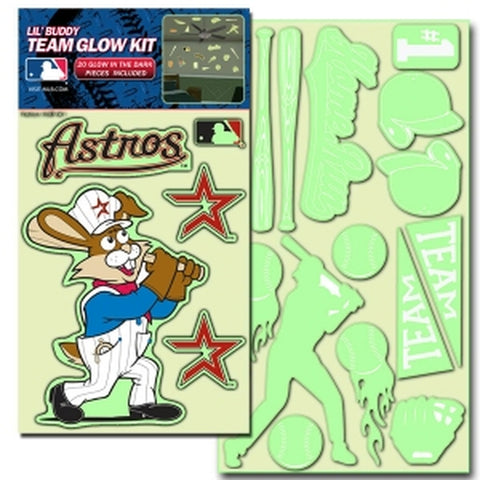 Houston Astros Decal Lil Buddy Glow in the Dark Kit 