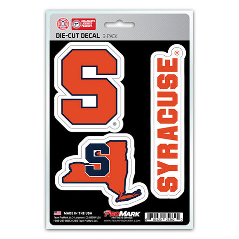 Syracuse Orangemen Decal Die Cut Team 3 Pack