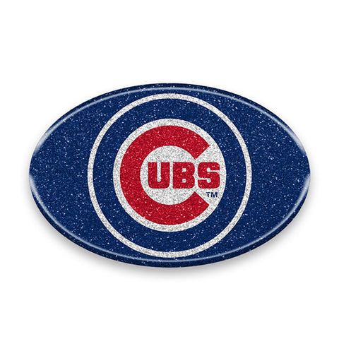 Chicago Cubs Auto Emblem Oval Color Bling