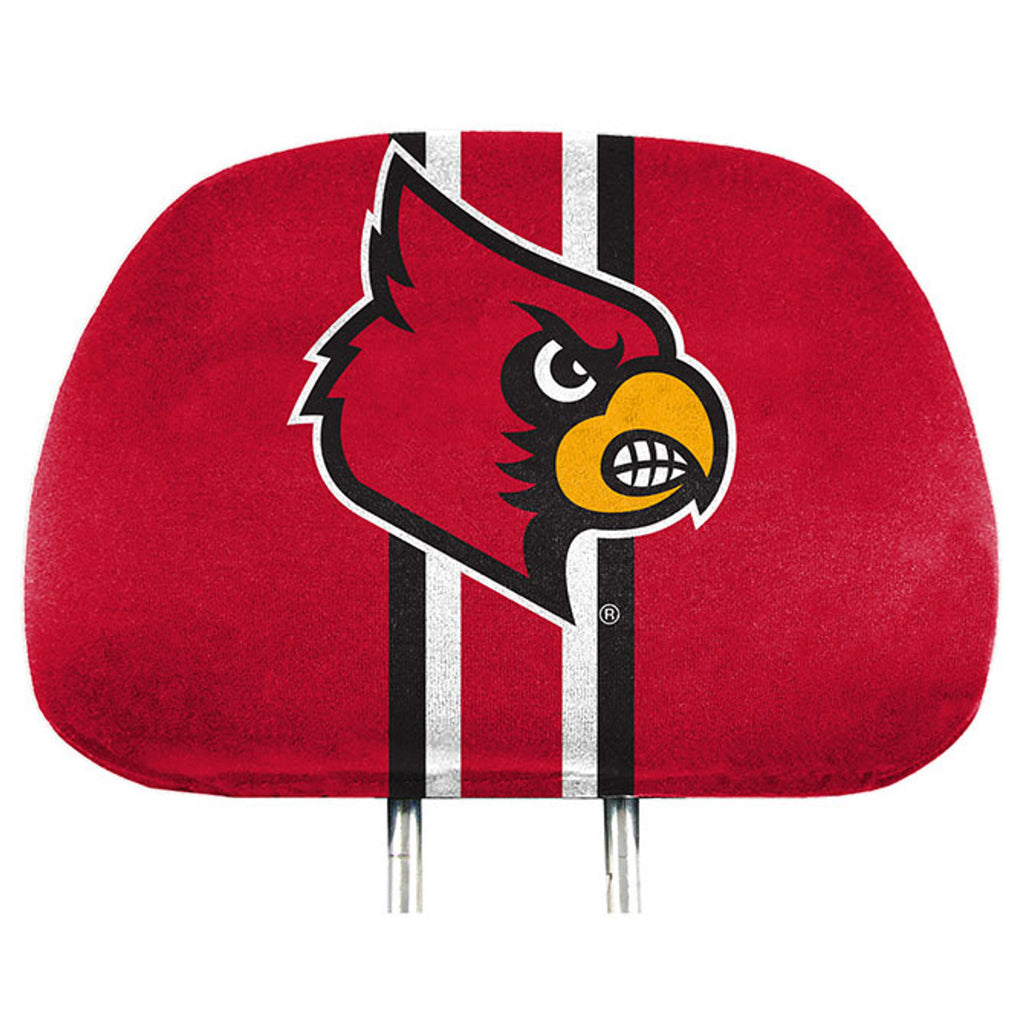 Louisville Cardinals Headrest Covers Full Printed Style Special Order