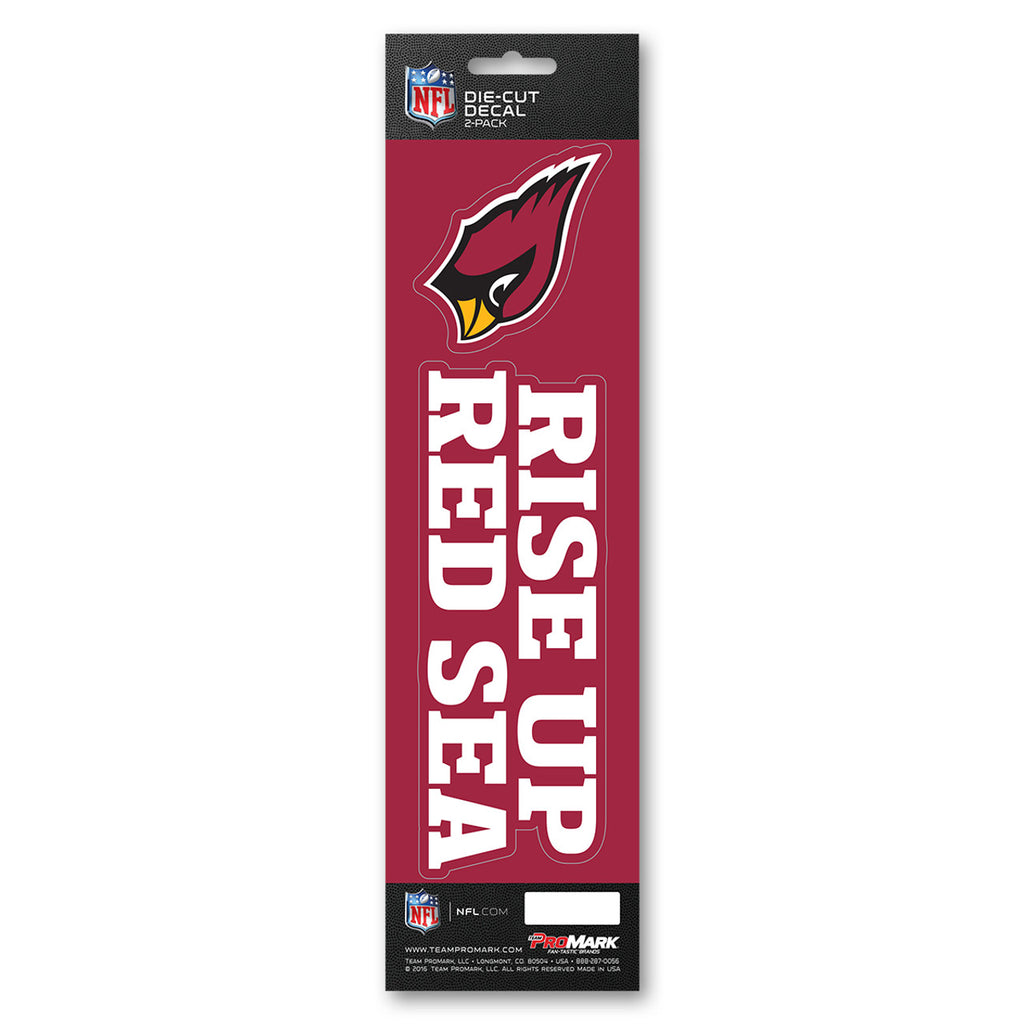 Arizona Cardinals Decal Die Cut Slogan Pack