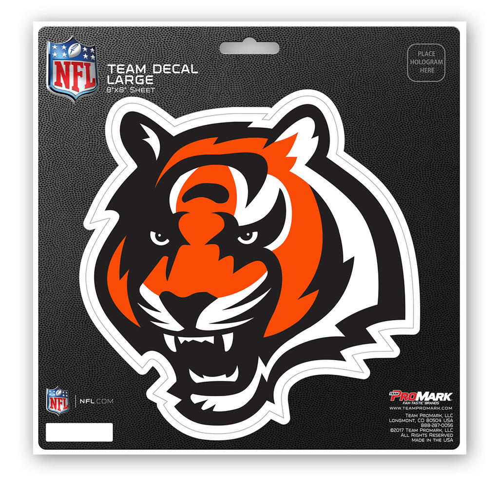 Cincinnati Bengals Decal 8x8 Die Cut Special Order