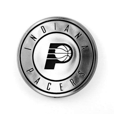 Indiana Pacers Auto Emblem Silver Chrome Special Order