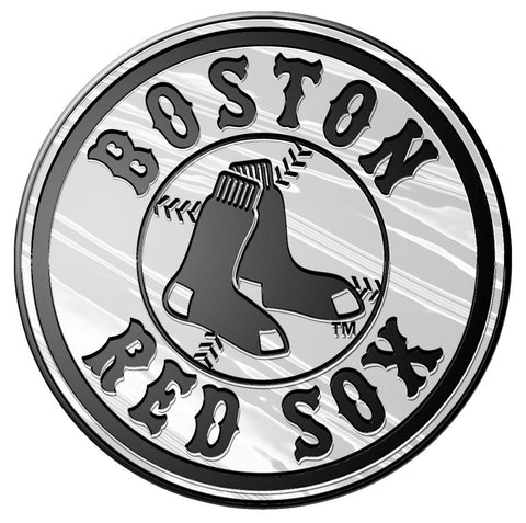 Boston Red Sox Auto Emblem Silver Round Logo