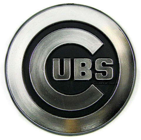 Chicago Cubs Auto Emblem Silver