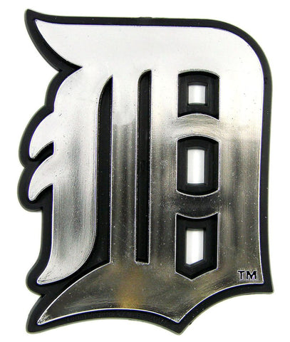 Detroit Tigers Auto Emblem Silver