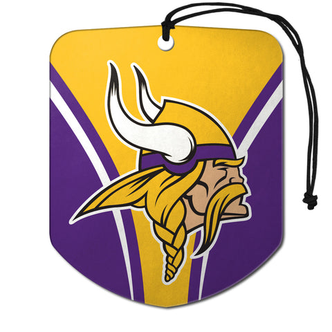 Minnesota Vikings Air Freshener Shield Design 2 Pack
