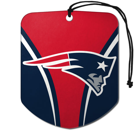 New England Patriots Air Freshener Shield Design 2 Pack