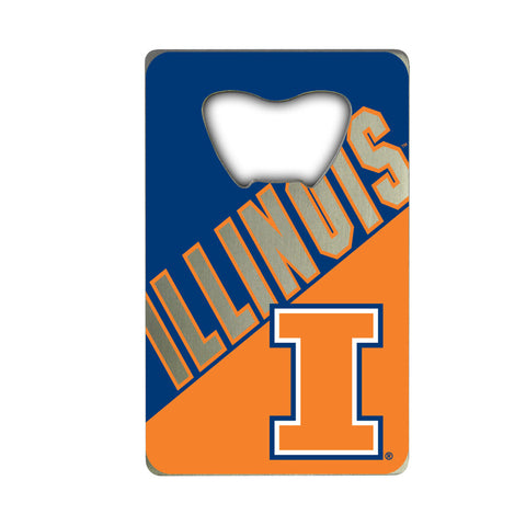 Illinois Fighting Illini Bottle Opener Credit Card Style Special Order