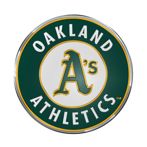 Oakland Athletics Auto Emblem Color