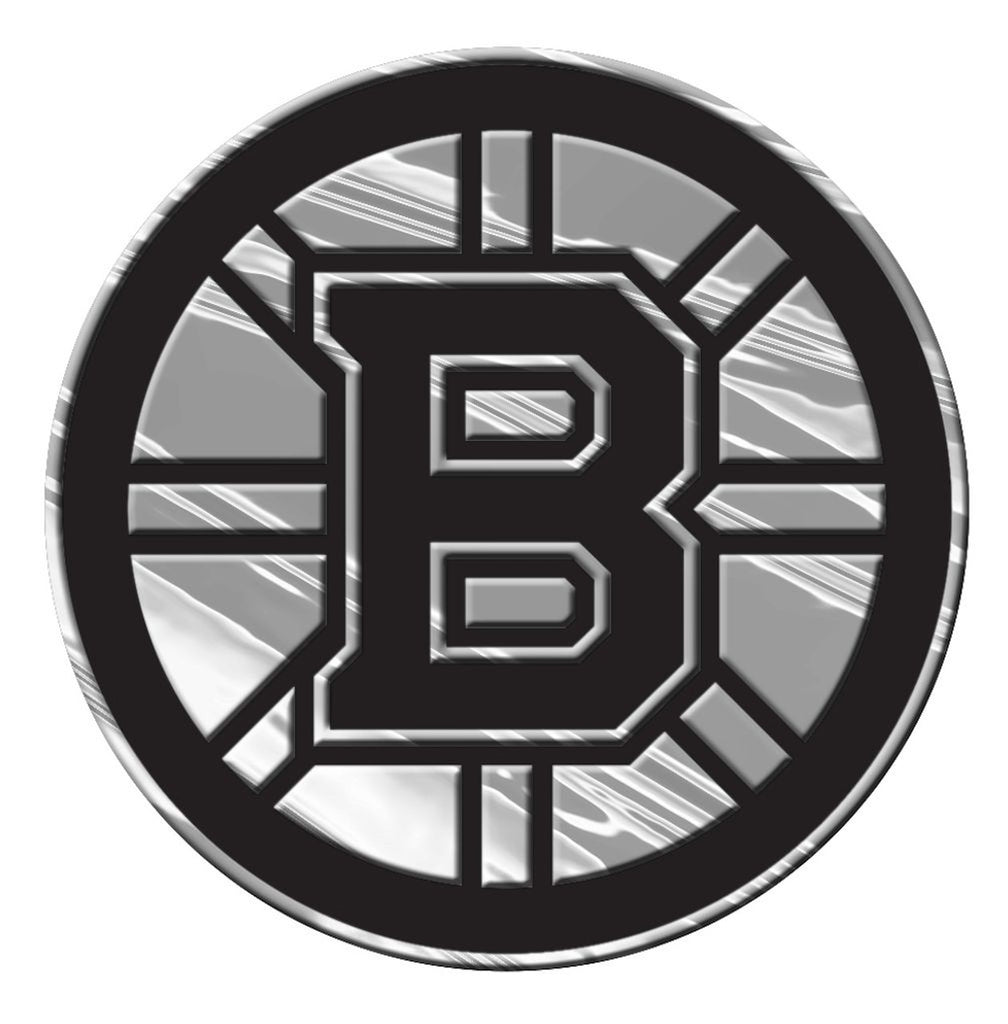 Boston Bruins Auto Emblem Silver