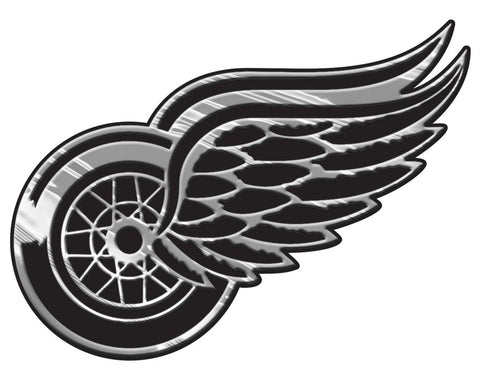 Detroit Red Wings Auto Emblem Silver