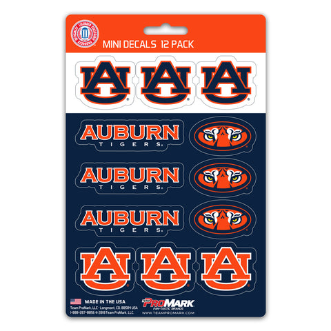 Auburn Tigers Decal Set Mini 12 Pack