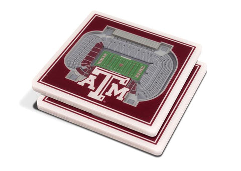 NCAA Texas A&M Aggies 3D StadiumViews Coasters