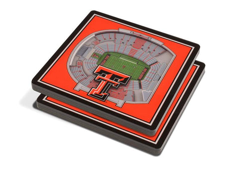 NCAA Texas Tech Red Raiders 3D StadiumViews Coasters