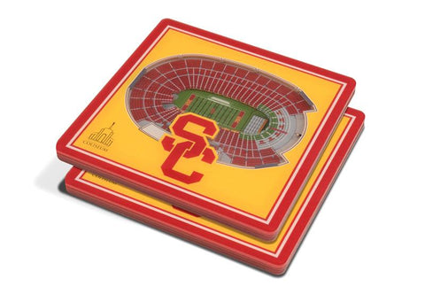 NCAA USC Trojans 3D StadiumViews Coasters