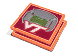 NCAA Virginia Tech Hokies 3D StadiumViews Coasters