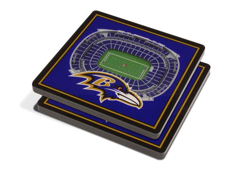 NFL Baltimore Ravens 3D StadiumViews Coasters