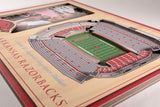 NCAA Arkansas Razorbacks 3D StadiumViews Picture Frame