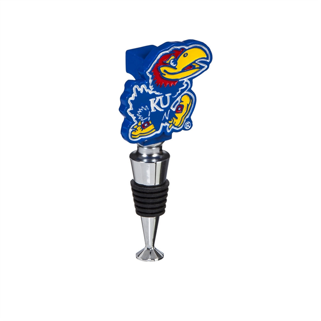 Kansas Jayhawks Wine Bottle Stopper Logo Special Order