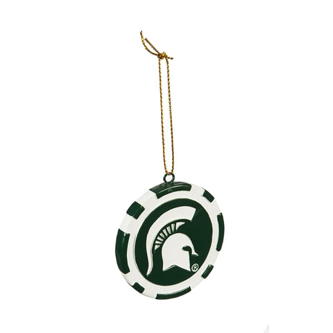 Michigan State Spartans Ornament Game Chip Special Order 