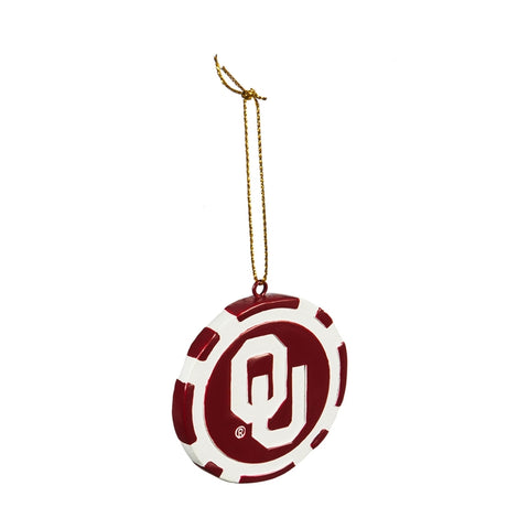 Oklahoma Sooners Ornament Game Chip Special Order 