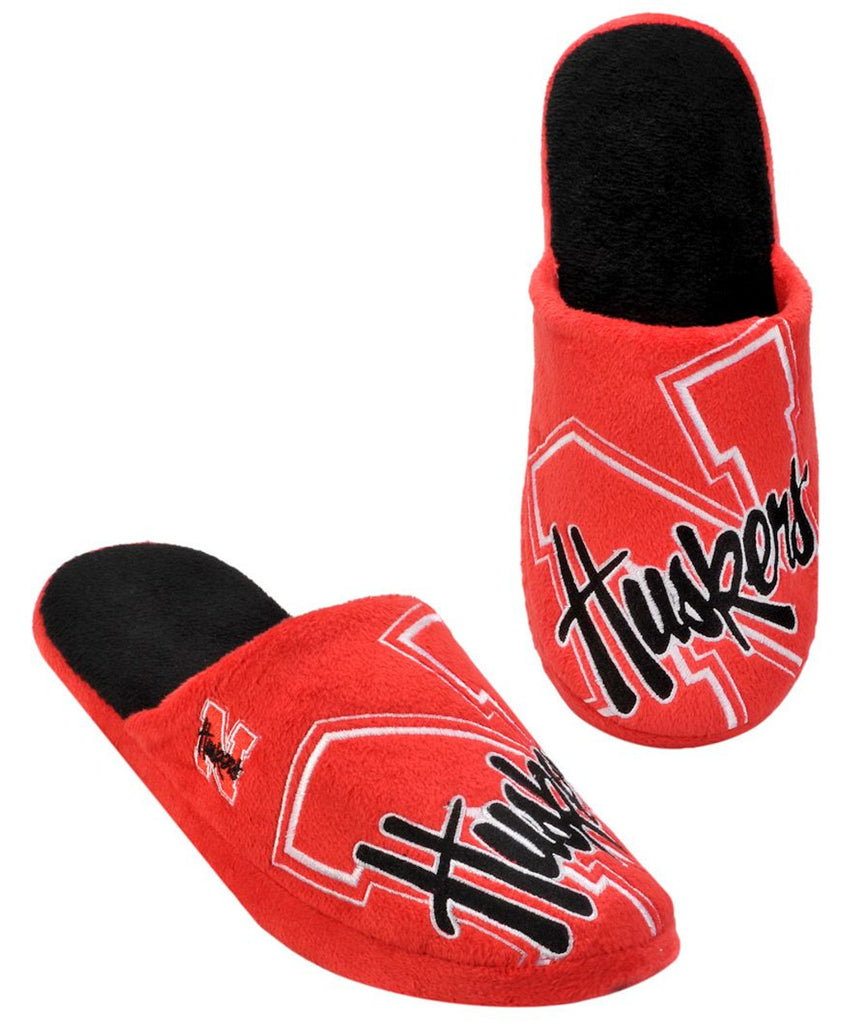 Nebraska Cornhuskers Slipper Men Big Logo 1 Pair