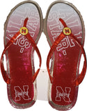 Nebraska Cornhuskers Flip Flop Women Jelly 1 Pair