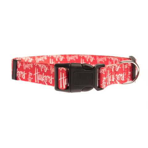 Nebraska Cornhuskers Pet Collar Size