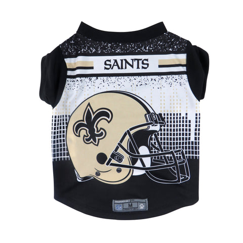 New Orleans Saints Pet Performance Tee Shirt Size