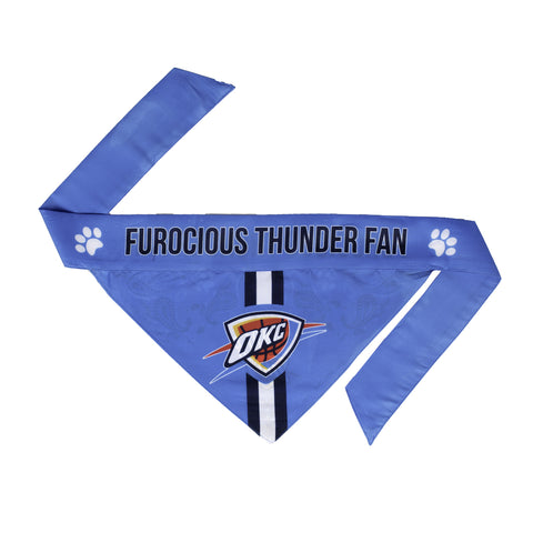 Oklahoma City Thunder Pet Bandanna Size S 