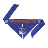 New York Rangers Pet Bandanna Size Special Order