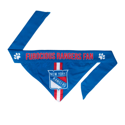 New York Rangers Pet Bandanna Size