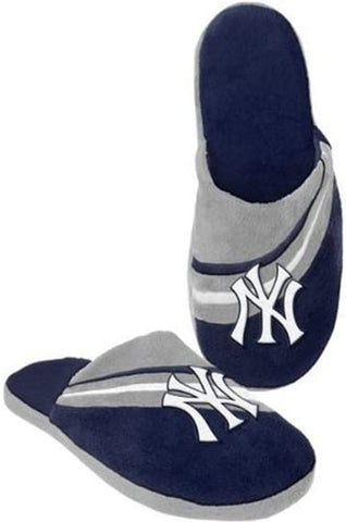 New York Yankees Slipper Big Logo Stripe 1 Pair