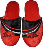 Arkansas Razorbacks Slipper Big Logo Stripe 1 Pair