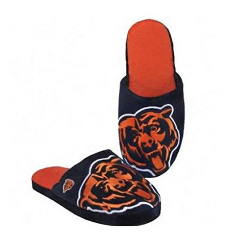 Chicago Bears Slippers Big Logo Stripe (1 Pair) L CO