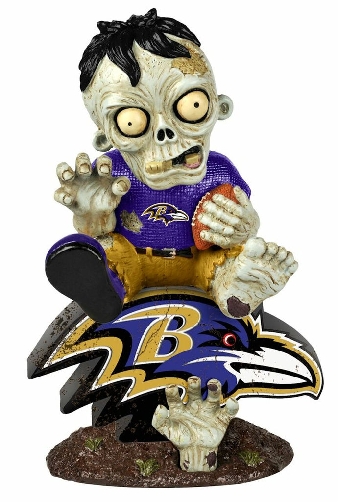 Baltimore Ravens Zombie On Logo Figurine 