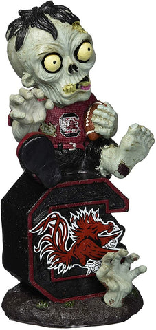 South Carolina Gamecocks Zombie Figurine On Logo w/Football 